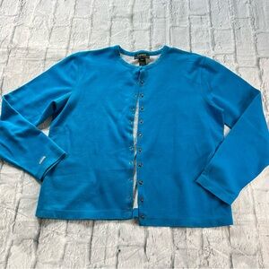 Lauren Ralph Lauren Snap Button Cardigan Cotton Blend